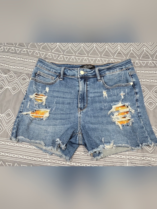 Judy Blue Pants - Judy Blue High Waisted Cut Off Shorts With Floral Print Size Large